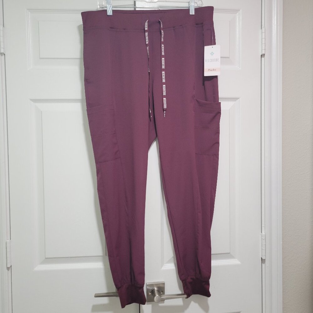 Medcouture Women's Wine Scrub Bottoms